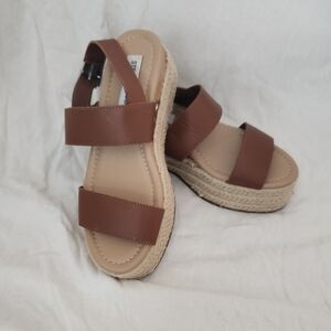 Steve Madden Tan Espadrille Sandals